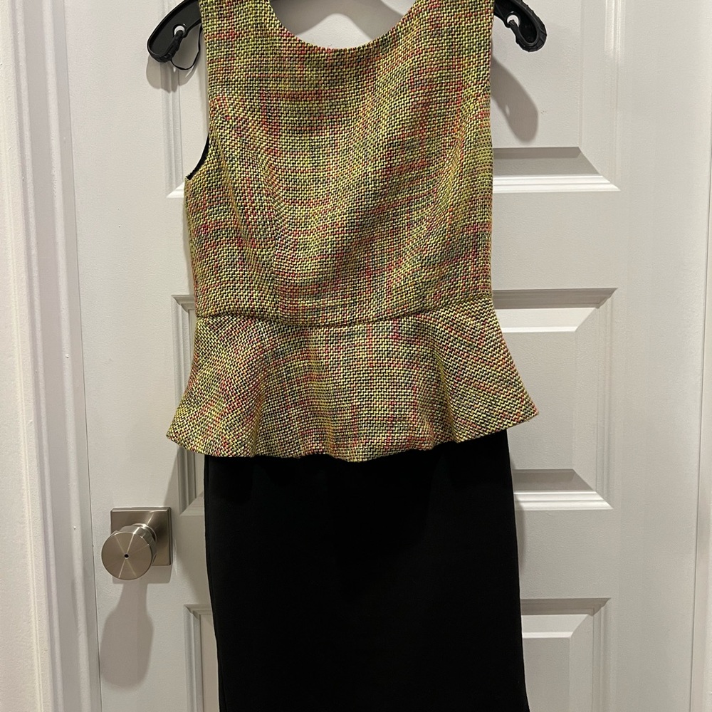 Jealous Tomato Multicolor and Black Midi Dress